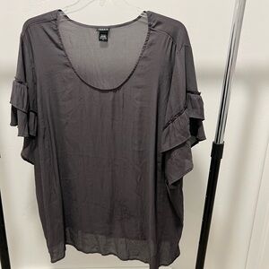 Torrid Size 6 Dark Grey Blouse.